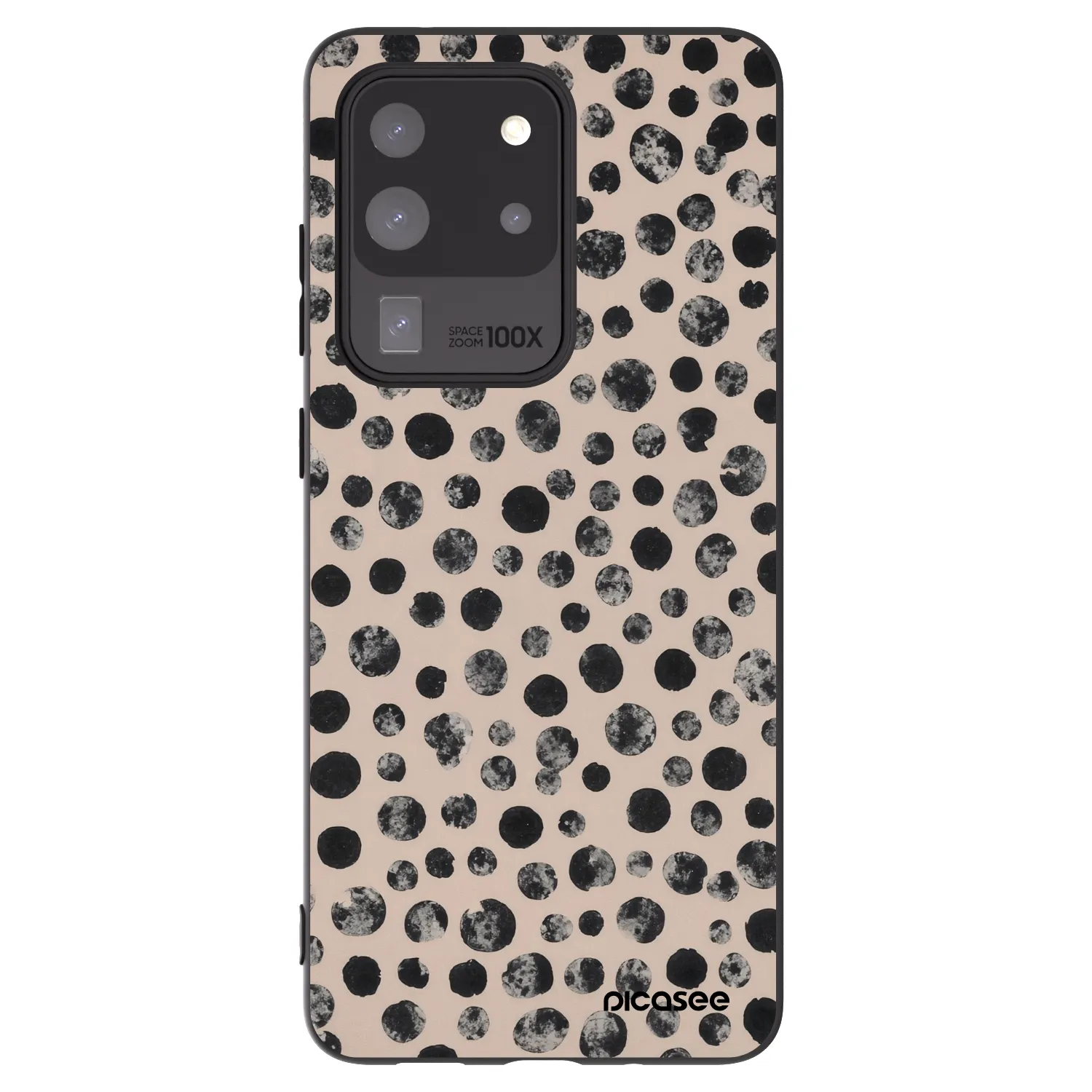 Picasee fekete szilikon tok az alábbi mobiltelefonokra Samsung Galaxy S20 Ultra 5G G988F - Dots