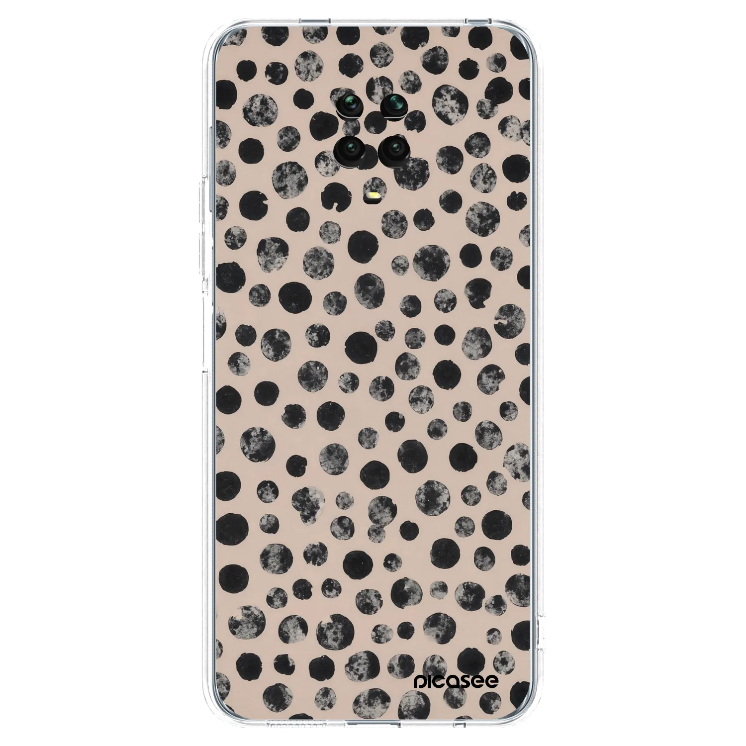 Picasee átlátszó szilikon tok az alábbi mobiltelefonokra Xiaomi Redmi Note 9S - Dots