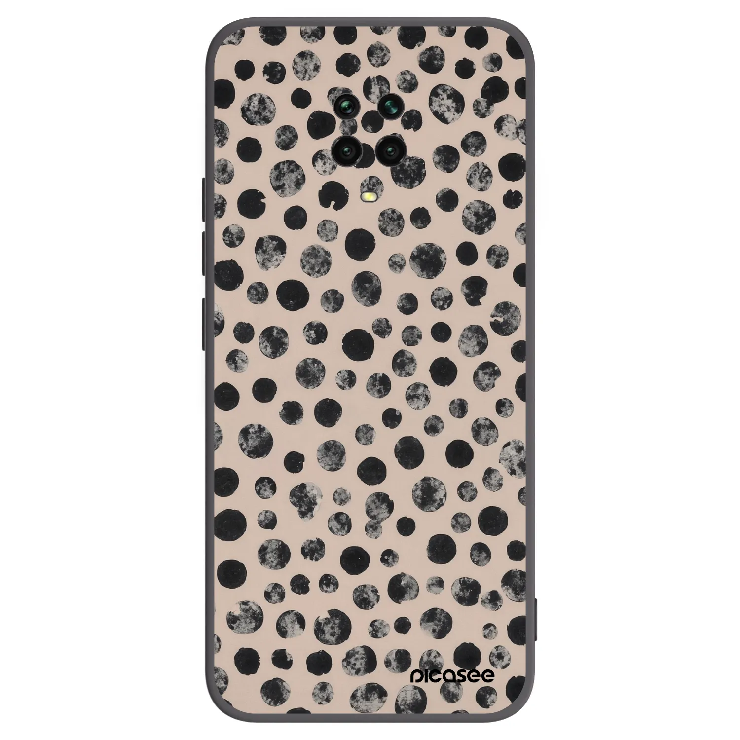 Picasee fekete szilikon tok az alábbi mobiltelefonokra Xiaomi Redmi Note 9S - Dots