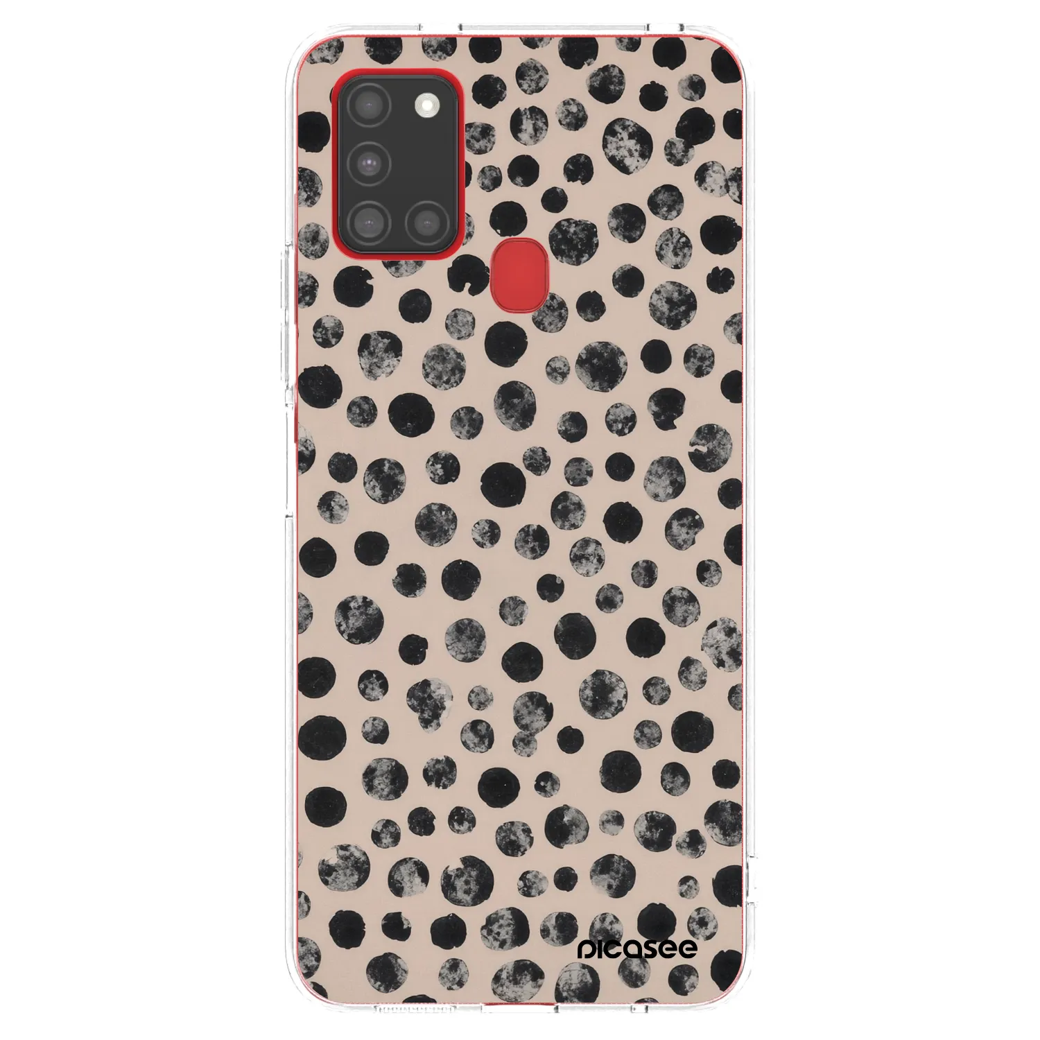 Picasee átlátszó szilikon tok az alábbi mobiltelefonokra Samsung Galaxy A21s - Dots