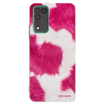 Picasee átlátszó szilikon tok az alábbi mobiltelefonokra Honor 10X Lite - Pink Moo