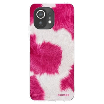 Picasee átlátszó szilikon tok az alábbi mobiltelefonokra Xiaomi Mi 11 - Pink Moo