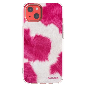 Picasee átlátszó szilikon tok az alábbi mobiltelefonokra Apple iPhone 13 - Pink Moo