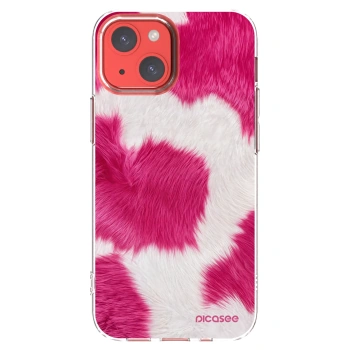 Picasee átlátszó szilikon tok az alábbi mobiltelefonokra Apple iPhone 13 mini - Pink Moo