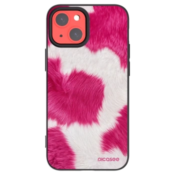 Picasee fekete szilikon tok az alábbi mobiltelefonokra Apple iPhone 13 mini - Pink Moo