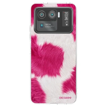 Picasee átlátszó szilikon tok az alábbi mobiltelefonokra Xiaomi Mi 11 Ultra - Pink Moo