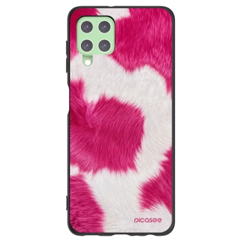 Picasee fekete szilikon tok az alábbi mobiltelefonokra Samsung Galaxy A22 A225F 4G - Pink Moo