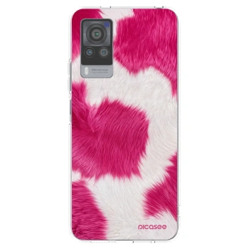 Picasee átlátszó szilikon tok az alábbi mobiltelefonokra Vivo X60 Pro 5G - Pink Moo