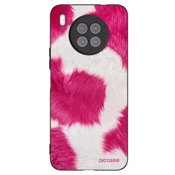 Picasee fekete szilikon tok az alábbi mobiltelefonokra Huawei Nova 8i - Pink Moo