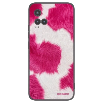 Picasee fekete szilikon tok az alábbi mobiltelefonokra Vivo Y33s - Pink Moo
