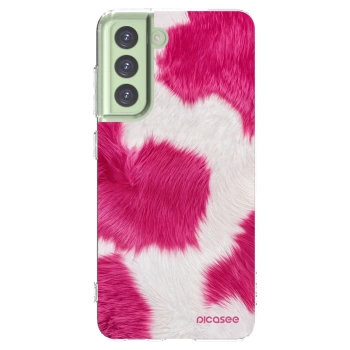 Picasee átlátszó szilikon tok az alábbi mobiltelefonokra Samsung Galaxy S21 FE 5G - Pink Moo