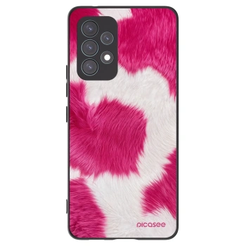 Picasee fekete szilikon tok az alábbi mobiltelefonokra Samsung Galaxy A53 5G A536 - Pink Moo