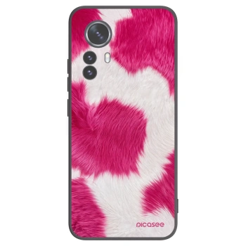 Picasee fekete szilikon tok az alábbi mobiltelefonokra Xiaomi 12 Pro - Pink Moo