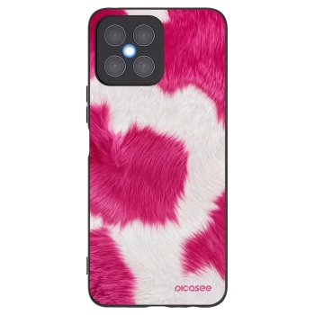 Picasee fekete szilikon tok az alábbi mobiltelefonokra Honor X8 4G - Pink Moo