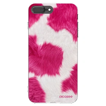 Picasee átlátszó szilikon tok az alábbi mobiltelefonokra Apple iPhone 8 Plus - Pink Moo
