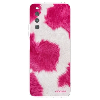 Picasee átlátszó szilikon tok az alábbi mobiltelefonokra Sony Xperia 10 IV 5G - Pink Moo