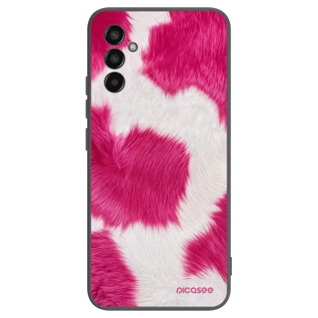 Picasee fekete szilikon tok az alábbi mobiltelefonokra Samsung Galaxy M13 M135F - Pink Moo