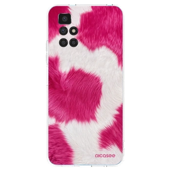 Picasee átlátszó szilikon tok az alábbi mobiltelefonokra Xiaomi Redmi 10 (2022) - Pink Moo