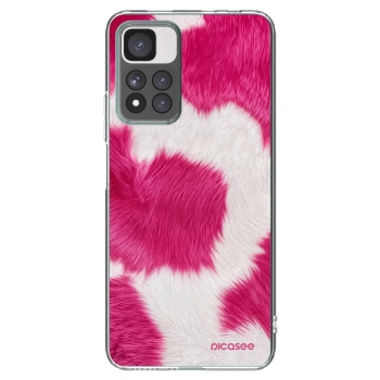 Picasee átlátszó szilikon tok az alábbi mobiltelefonokra Xiaomi Redmi Note 11 Pro+ 5G - Pink Moo