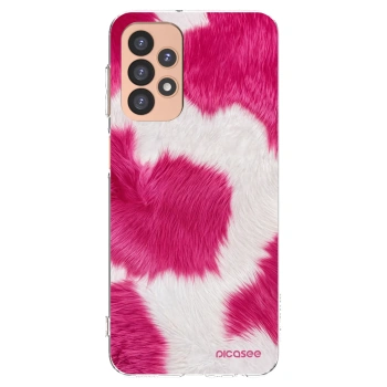 Picasee átlátszó szilikon tok az alábbi mobiltelefonokra Samsung Galaxy A23 A236B 5G - Pink Moo