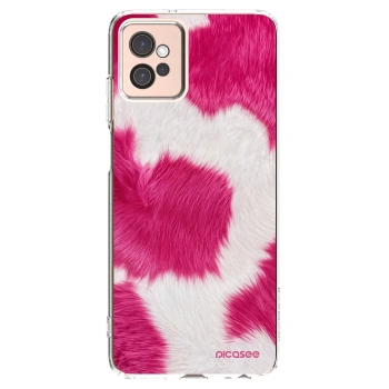 Picasee átlátszó szilikon tok az alábbi mobiltelefonokra Motorola Moto G32 - Pink Moo