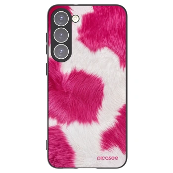 Picasee fekete szilikon tok az alábbi mobiltelefonokra Samsung Galaxy S23+ 5G - Pink Moo