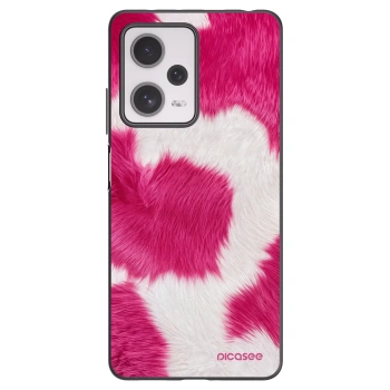 Picasee fekete szilikon tok az alábbi mobiltelefonokra Xiaomi Redmi Note 12 Pro+ 5G - Pink Moo