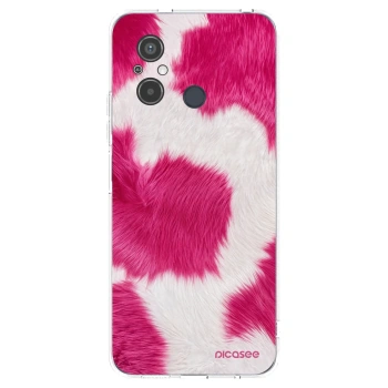 Picasee átlátszó szilikon tok az alábbi mobiltelefonokra Xiaomi Redmi 12C - Pink Moo