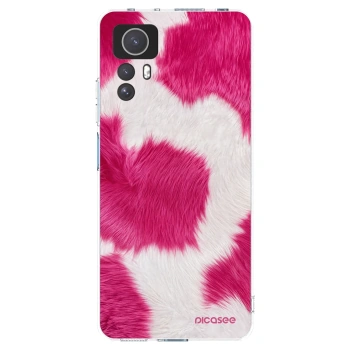 Picasee átlátszó szilikon tok az alábbi mobiltelefonokra Xiaomi Redmi Note 12S - Pink Moo