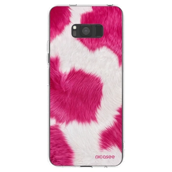 Picasee átlátszó szilikon tok az alábbi mobiltelefonokra Samsung Galaxy S8 G950F - Pink Moo