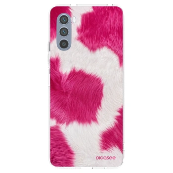 Picasee átlátszó szilikon tok az alábbi mobiltelefonokra Motorola Moto G62 - Pink Moo