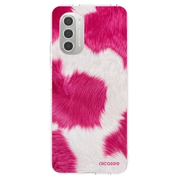 Picasee átlátszó szilikon tok az alábbi mobiltelefonokra Motorola Moto G51 - Pink Moo