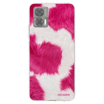 Picasee átlátszó szilikon tok az alábbi mobiltelefonokra Motorola Edge 30 Neo - Pink Moo