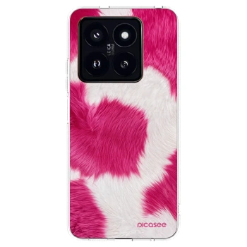 Picasee átlátszó szilikon tok az alábbi mobiltelefonokra Xiaomi 14 Pro - Pink Moo
