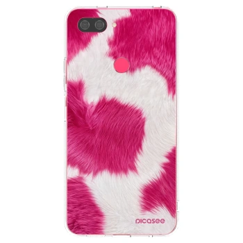 Picasee átlátszó szilikon tok az alábbi mobiltelefonokra Xiaomi Mi 8 Lite - Pink Moo