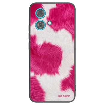 Picasee fekete szilikon tok az alábbi mobiltelefonokra Motorola Edge 40 Neo - Pink Moo