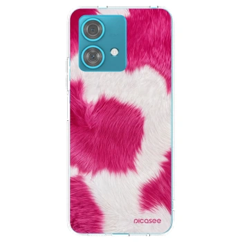 Picasee átlátszó szilikon tok az alábbi mobiltelefonokra Motorola Edge 40 Neo - Pink Moo