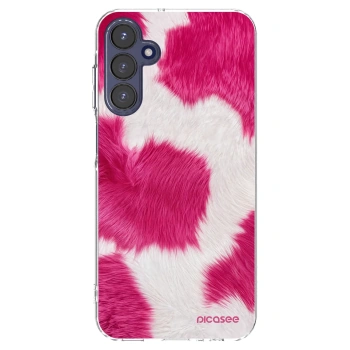 Picasee átlátszó szilikon tok az alábbi mobiltelefonokra Samsung Galaxy A15 A155F 4G - Pink Moo