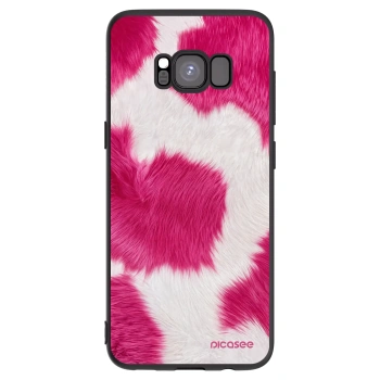 Picasee fekete szilikon tok az alábbi mobiltelefonokra Samsung Galaxy S8 G950F - Pink Moo