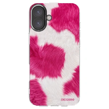 Picasee átlátszó szilikon tok az alábbi mobiltelefonokra Apple iPhone 16 Plus - Pink Moo