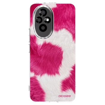 Picasee átlátszó szilikon tok az alábbi mobiltelefonokra Honor 200 Pro 5G - Pink Moo