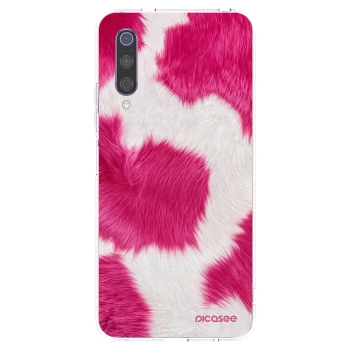 Picasee átlátszó szilikon tok az alábbi mobiltelefonokra Xiaomi Mi 9 - Pink Moo