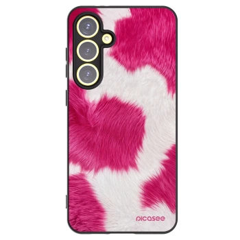 Picasee fekete szilikon tok az alábbi mobiltelefonokra Samsung Galaxy S24 FE S721B - Pink Moo