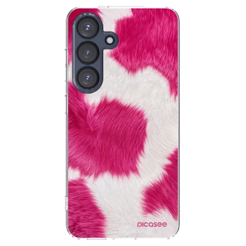 Picasee átlátszó szilikon tok az alábbi mobiltelefonokra Samsung Galaxy S25 5G - Pink Moo