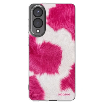 Picasee átlátszó szilikon tok az alábbi mobiltelefonokra Samsung Galaxy S25 Edge 5G - Pink Moo