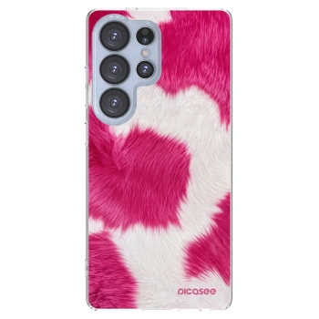 Picasee átlátszó szilikon tok az alábbi mobiltelefonokra Samsung Galaxy S25 Ultra 5G - Pink Moo