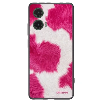Picasee fekete szilikon tok az alábbi mobiltelefonokra Motorola Moto G35 5G - Pink Moo