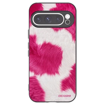 Picasee fekete szilikon tok az alábbi mobiltelefonokra Google Pixel 9 Pro - Pink Moo