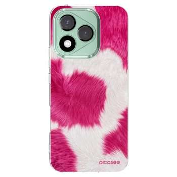 Picasee átlátszó szilikon tok az alábbi mobiltelefonokra Honor 400 Lite 5G - Pink Moo
