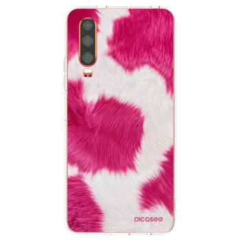 Picasee átlátszó szilikon tok az alábbi mobiltelefonokra Huawei P30 - Pink Moo